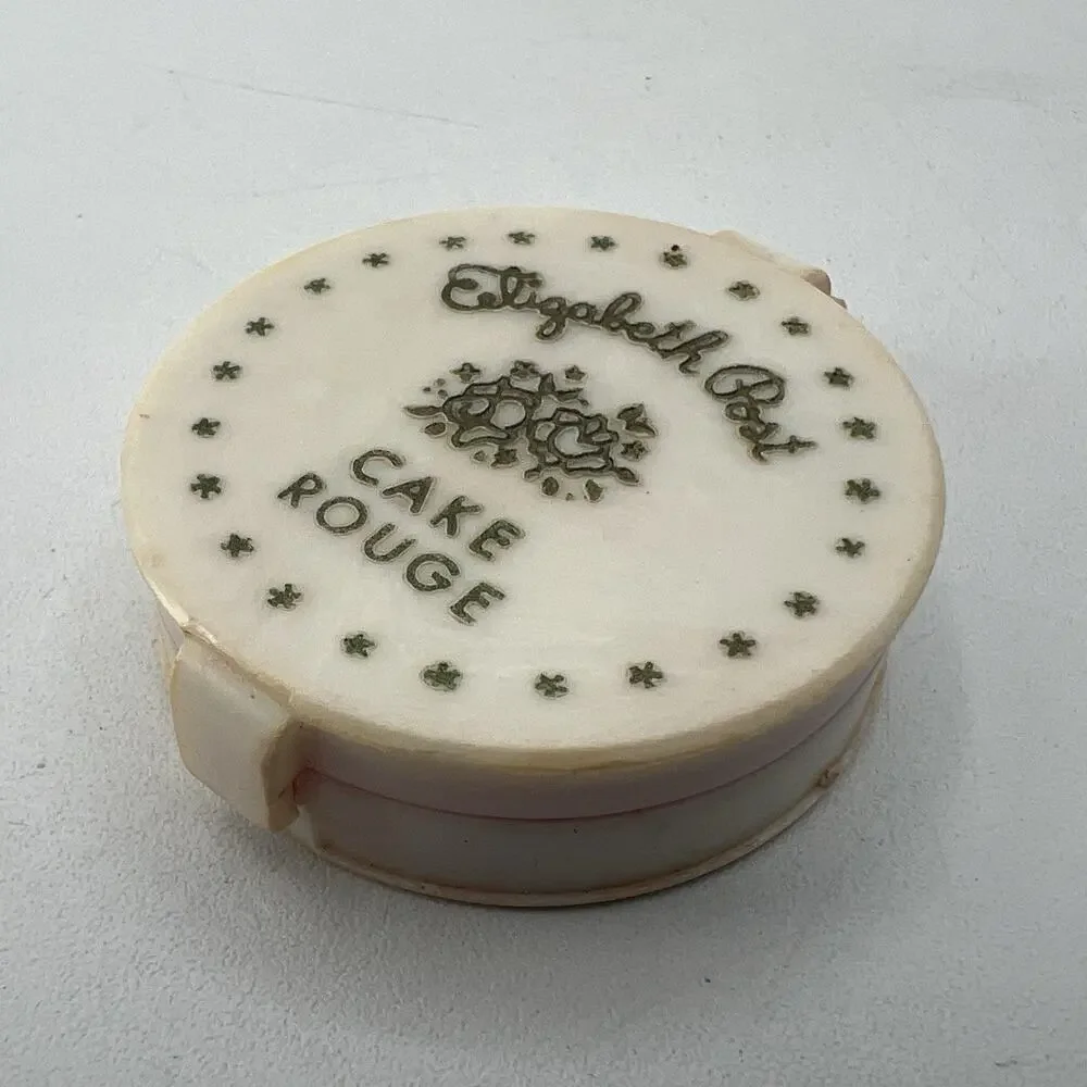 Vintage Elizabeth Post Cake Rouge Compact Natural Pink Highly Pigmented 1.5